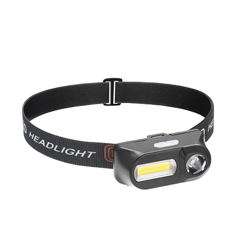 3W LED + COB USB Rechargeable Headlight