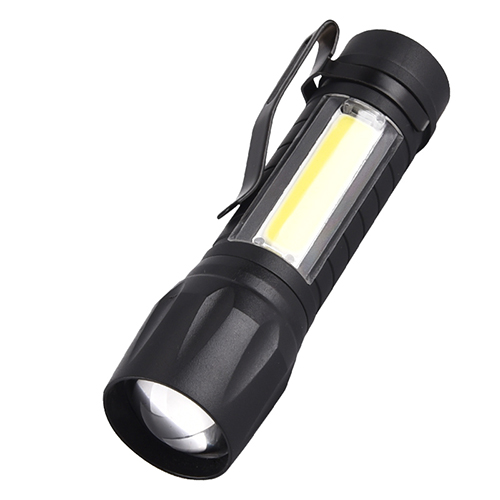 COB Plastic Mini Rechargeable Flashlight