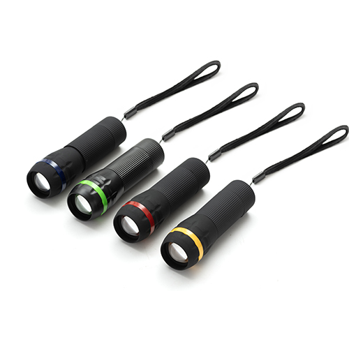 Plastic Torch with Color Reflective FourColor