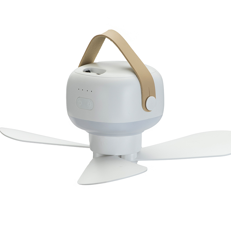 GlowBreeze: Camp Fan & Lantern Combo with Remote Controller