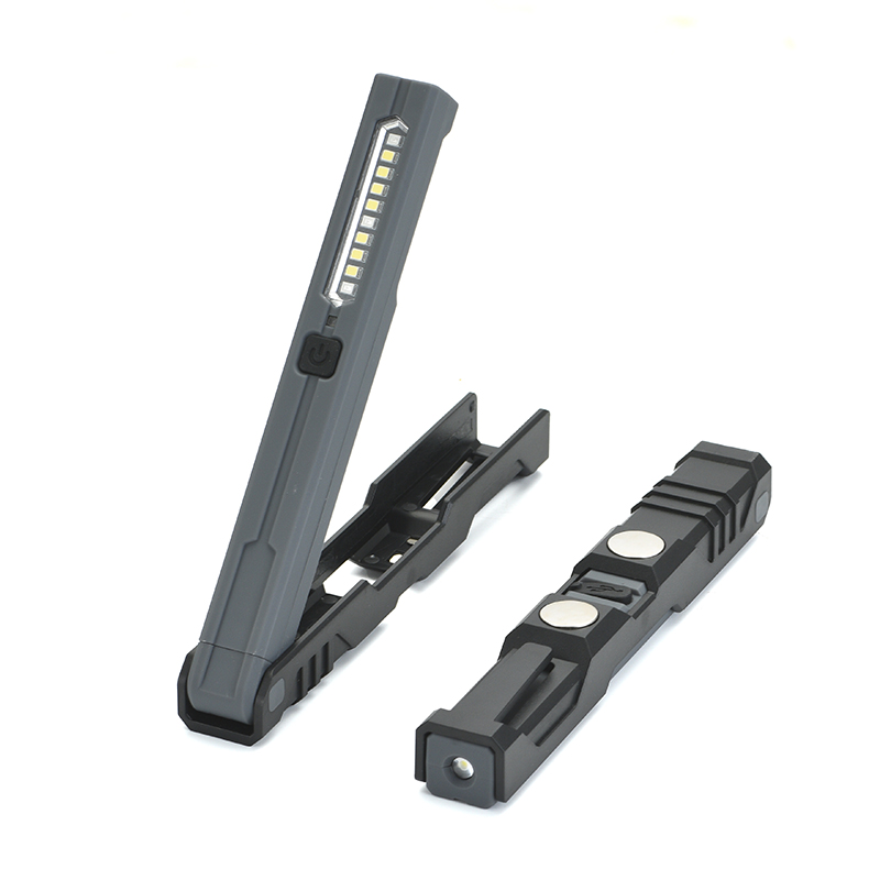 Foldable Work Lamp with Clip & Magnets