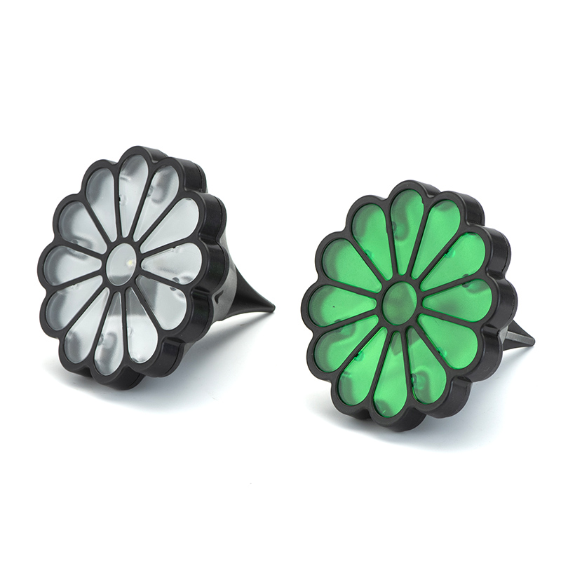 Solar-Powered Daisy Garden Ground Light